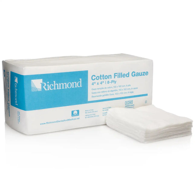 Richmond - SteriPocket Cotton-Filled Sterile 2x2 2/Pk x 300 Pks/Box