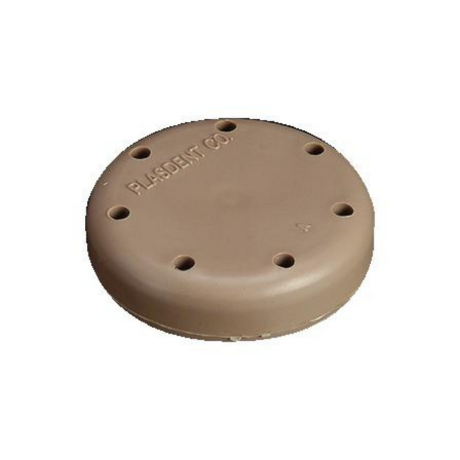 Magnetic Bur Block 7-Hole Small Round Beige, 400BS-7