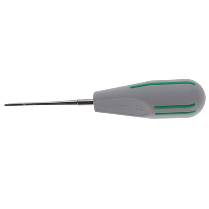 Directa - Luxator, 2 mm Straight Blade Dark Green Stripes. Indicated for Apical and /or