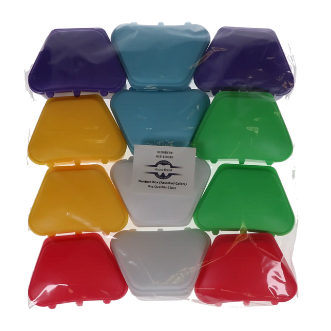 HSB - Denture Box Dozen/Bag Assorted Colors