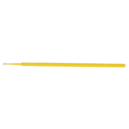 HSB - Micro-Brush Disposable Applicators, Fine, Yellow, 4 x 100/Pk