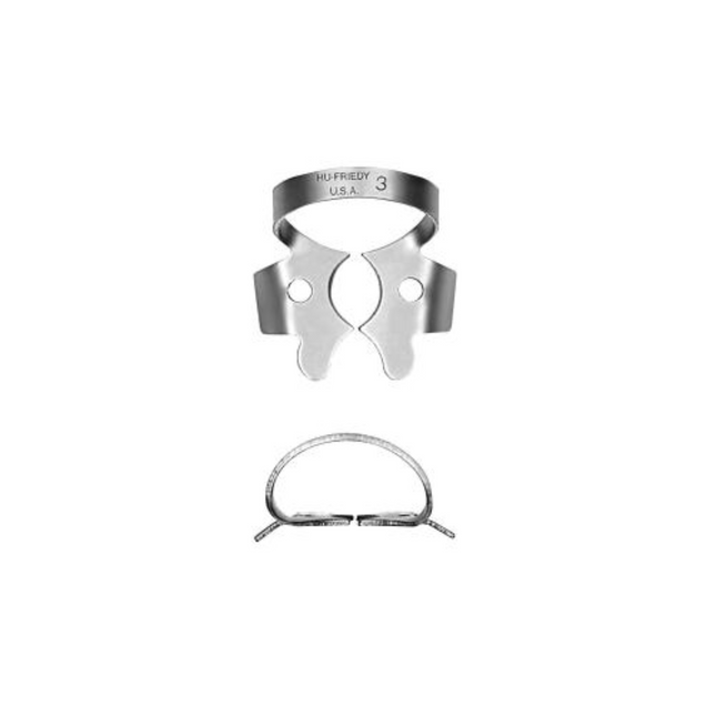 Hu-Friedy - Rubber Dam Clamp Satin Finish 3, RDCM3