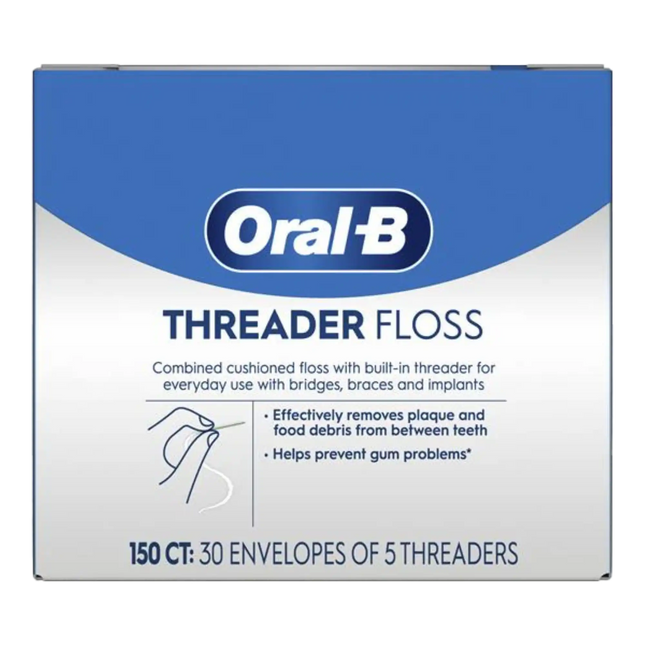 P&G - Oral-B Threader Floss 30 envelopes of 5 Threaders (replaces PROC-84843408)