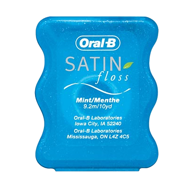 Oral-B, Satin Tape Floss, Mint, 10yard, 144/Pk