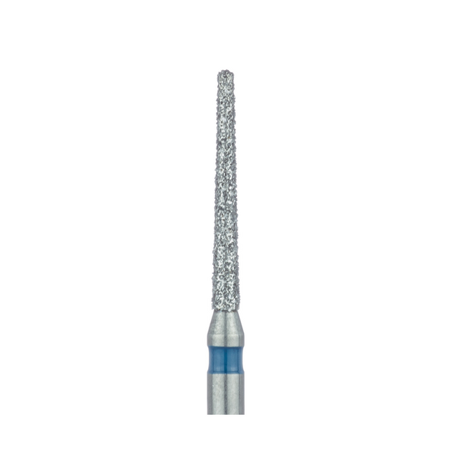 Meisinger Multi-Use Diamond Burs, FG, Long Round End Taper Chamfer, # 852, 1.2 mm, Medium, Blue, 5/Pk, 852-012-FG