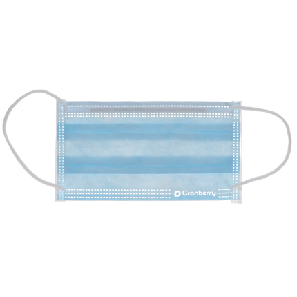 Cranberry - S3 Plus Mask Blue 50/Box ASTM-3