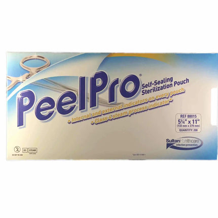 Sultan - PeelPro Sterilization Pouches 200/Box 5.25"x11"