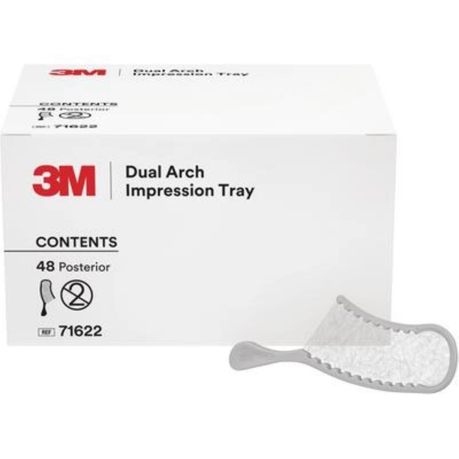 Dual Arch Impression Trays Posterior 48/Pk