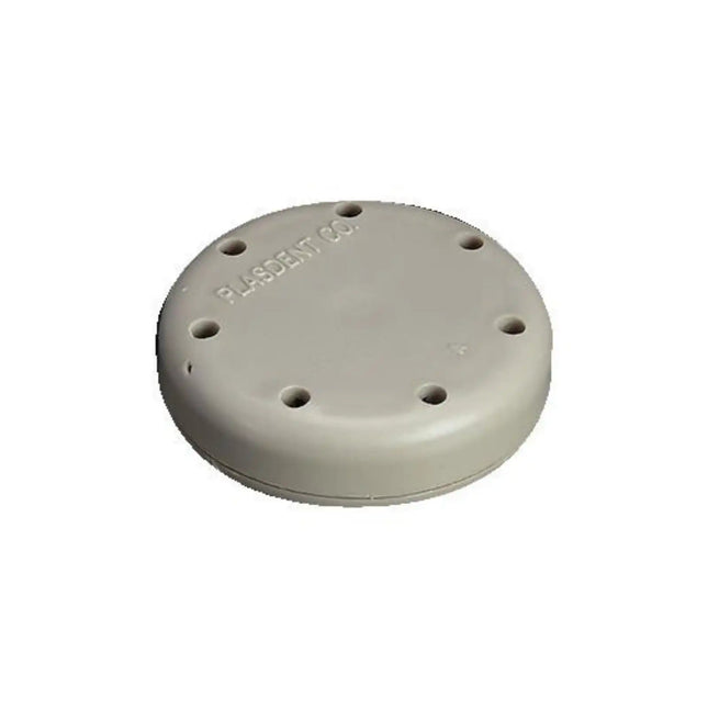Plasdent - Silicone Magnetic Bur Block 7-Hole Small Round Gray
