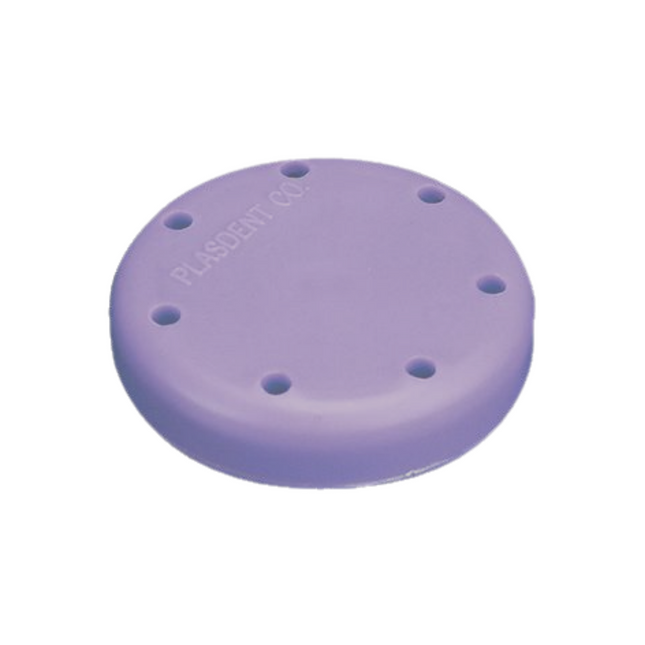 Magnetic Bur Block 7-Hole Small Round Lilac, 400BSS-10PS