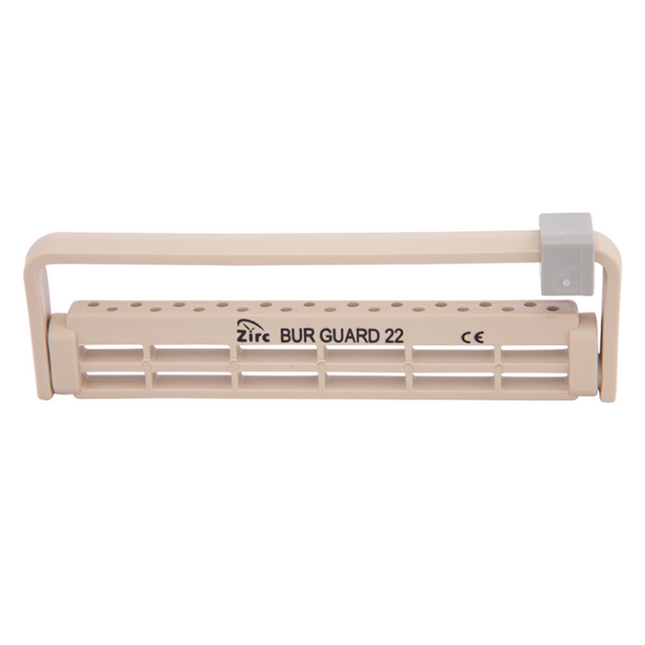 Steri-Bur Guard Plastic Bur Block, 22-Hole, Beige, 1/Pk, 50Z410G