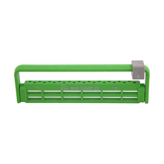 Steri-Bur Guard Plastic Bur Block, 22-Hole, Neon Green, 1/Pk, 50Z410P