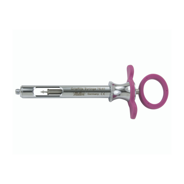 Aspirating Syringe, CW Type, Petite, 1.8 cc, Pink, 1/Pk, 76-41