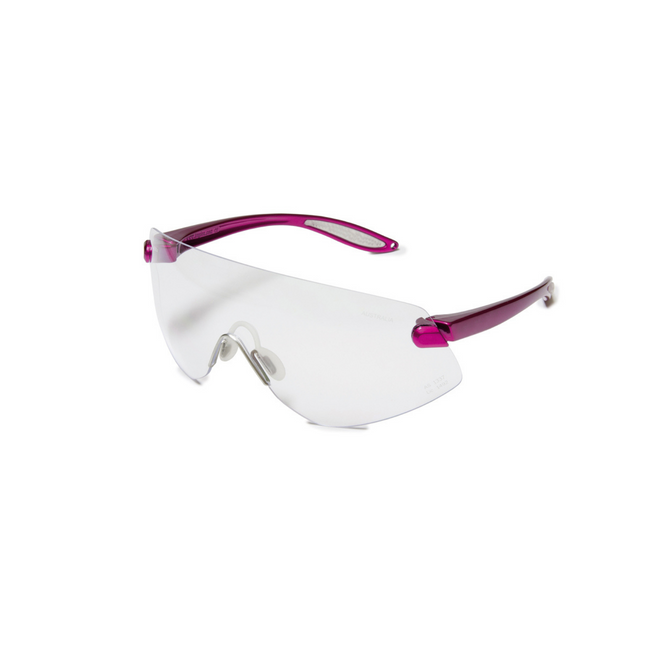 Outback Protective Eyewear Clear Lens Hot Pink Frame