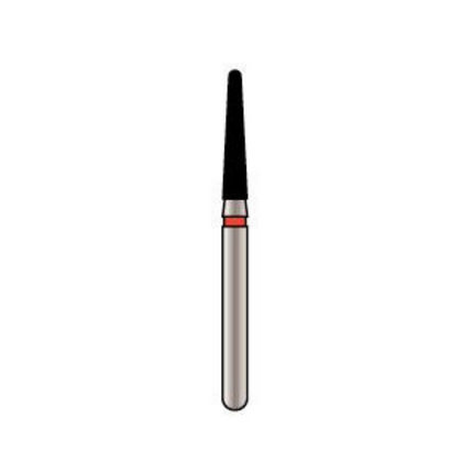 Alpen x1 Sterile Single-Use Diamond Burs, FG, Round End Taper, # 856, 1.6 mm, Fine, Red, 25/Pk, X8568F016