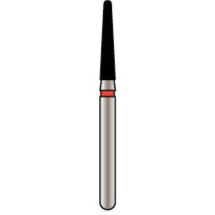 Alpen x1 Sterile Single-Use Diamond Burs, FG, Round End Taper, # 856, 1.2 mm, Coarse, Green, 25/Pk, X856C012