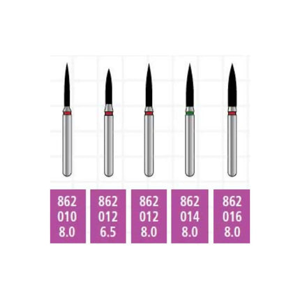 Alpen X1 Sterile Singe-Use Diamonds FG 862-010 Medium 25/Pk