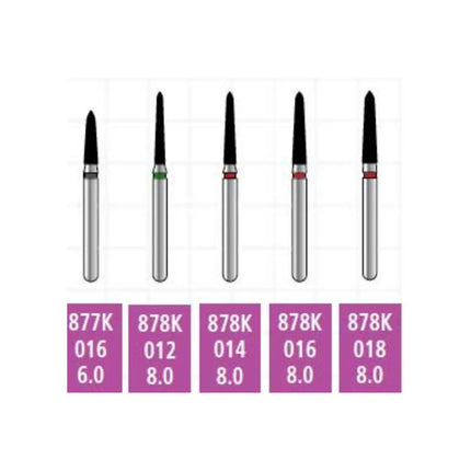 Alpen X1 Sterile Singe-Use Diamonds FG 878K-014 Coarse 25/Pk