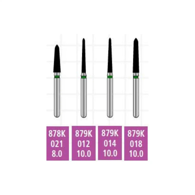 Alpen X1 Sterile Singe-Use Diamonds FG 879K-014 Coarse 25/Pk