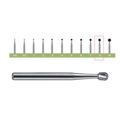 Axis - Carbide Bur Surgical FG8 100/Pk