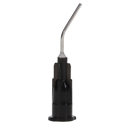 Plasdent - 20 ga Pre-Bent Luer Lock Dispensing Tips, Black 100/Bag