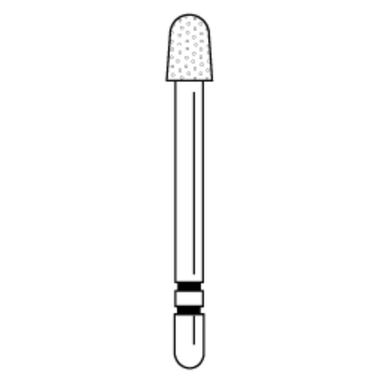 Two Striper Diamond Burs, FG, Round-End Taper, 785.4, 2.6 mm, Coarse, Green, 5/Pk, 2015470
