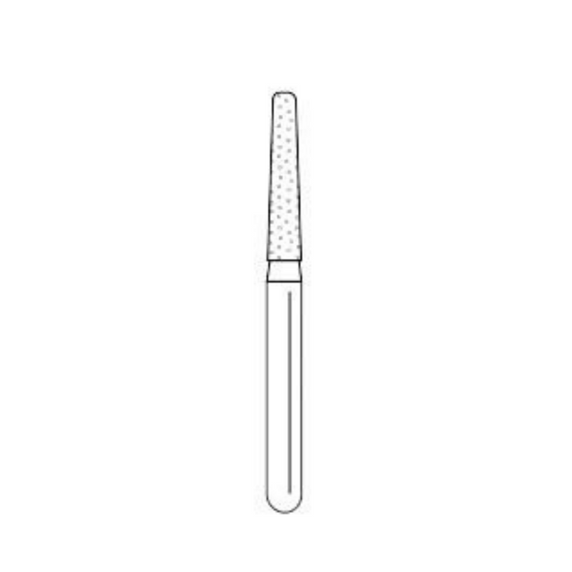 Solo Diamond Single-Use Burs, FG, Modified KR Taper, # 0816.8, 1.6 mm, Fine, Red, 25/Pk, 846KR016F
