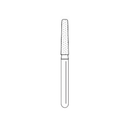 Solo Diamond Single-Use Burs, FG, Modified KR Taper, # 0818.8, 1.8 mm, Fine, Red, 25/Pk, 847KR018F