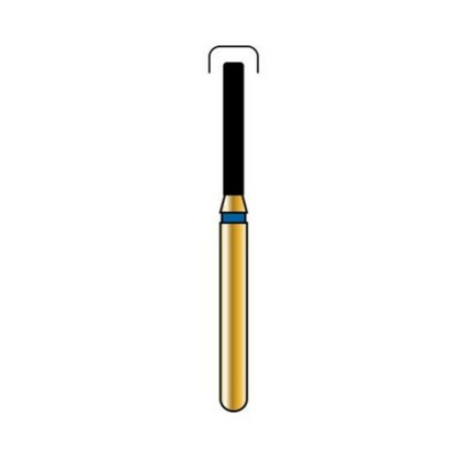 Alpen Multilayer Diamond Burs, FG, Modified End Cylinder, # 837R, 1.4 mm, Super Coarse, Black, 5/Pk, R837RSC014FG