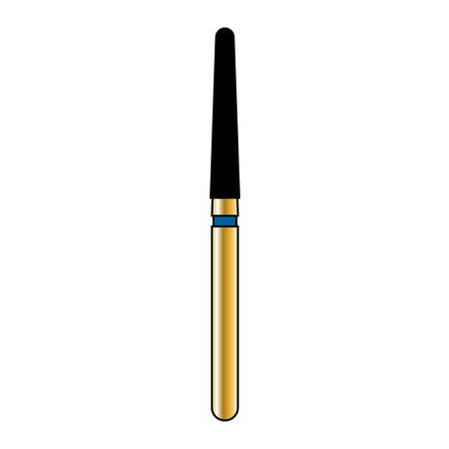 Alpen Multilayer Diamond Burs, FG, Round End Taper, # 850, 1.8 mm, Super Coarse, Black, 5/Pk, 60032217