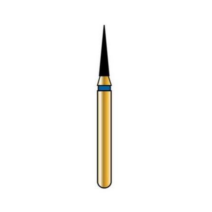 Alpen Multilayer Diamond Burs, FG, Flame, # 852, 1.2 mm, Extra Fine, Yellow, 5/Pk, 60032249