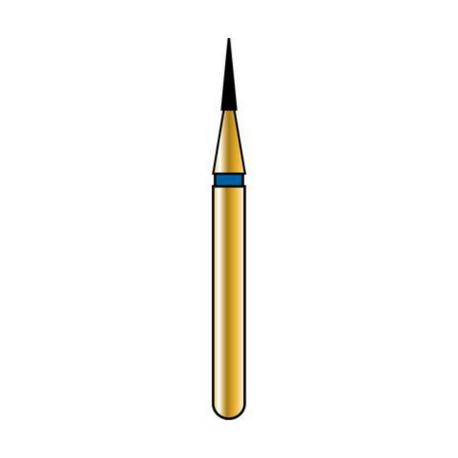 Alpen Multilayer Diamond Burs, FG, Flame, # 853, 0.8 mm, Extra Fine, Yellow, 5/Pk, 60032261