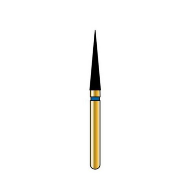 Alpen Multilayer Diamond Burs, FG, Flame, # 859, 1.8 mm, Extra Fine, Yellow, 5/Pk, 60032419