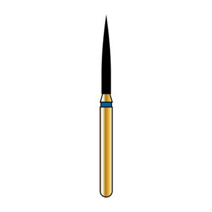 Alpen Multilayer KS Shapes Diamond Burs, FG, # KS1, 1.2 mm, Super Coarse, Black, 5/Pk, 60032697