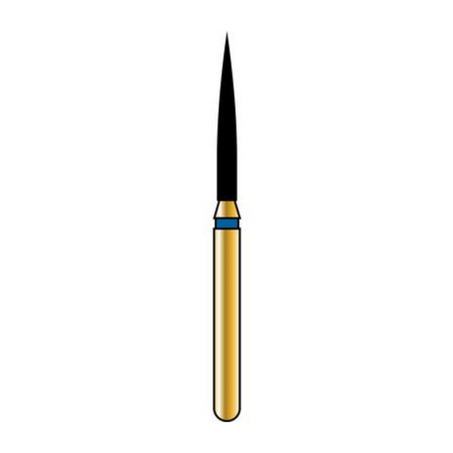 Alpen Multilayer KS Shapes Diamond Burs, FG, # KS1, 1.2 mm, Super Coarse, Black, 5/Pk, 60032697