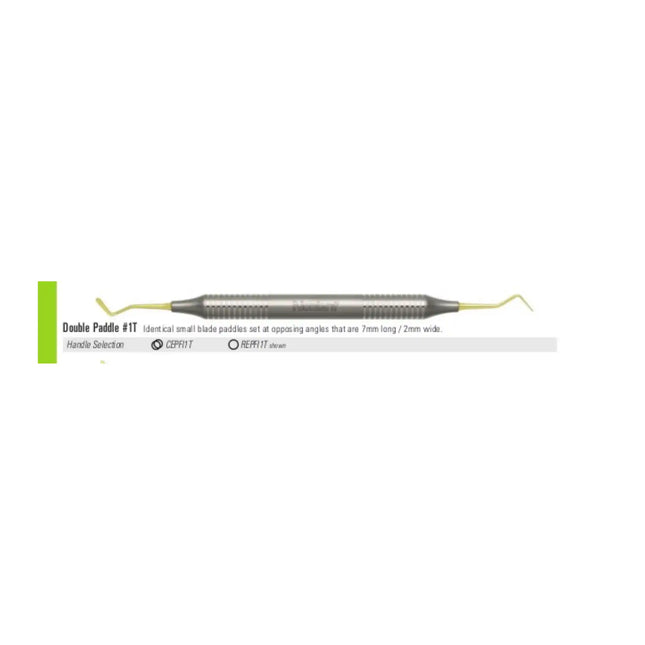 Composite Placement DE TiN Coated Double Paddle #1 DuraLite ColorRings