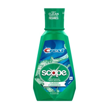Scope Mouthwash, 1L Bottle, Orig. Mint, 6/cs (Old #s 80366795, 80279698, 80253782) (replaces PROC-80366795)