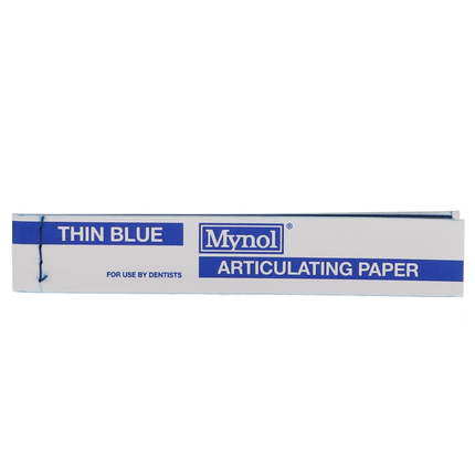 Mynol Articulating Paper, Thin Blue, 88 Microns, 140/Pk, 11003