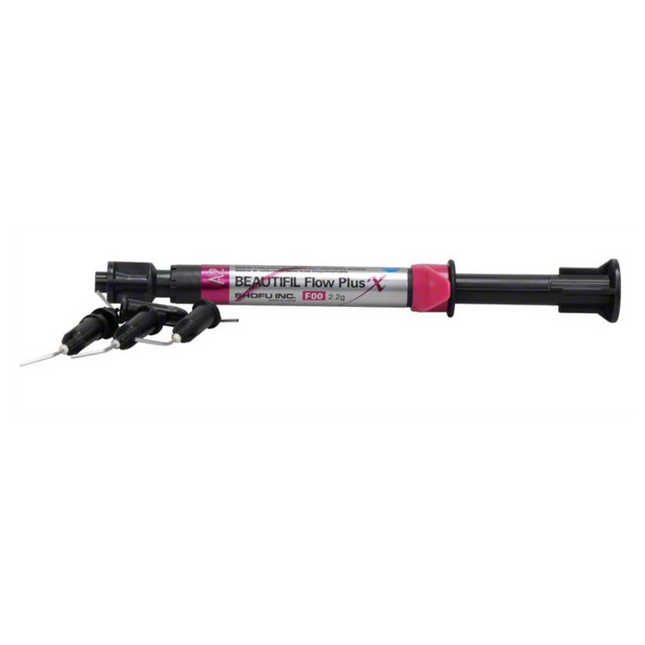 Beautifil Flow Plus X Hybrid Composite, Light-Cure, Syringe Refill, F00, 2.2 g, A2, 1/Pk