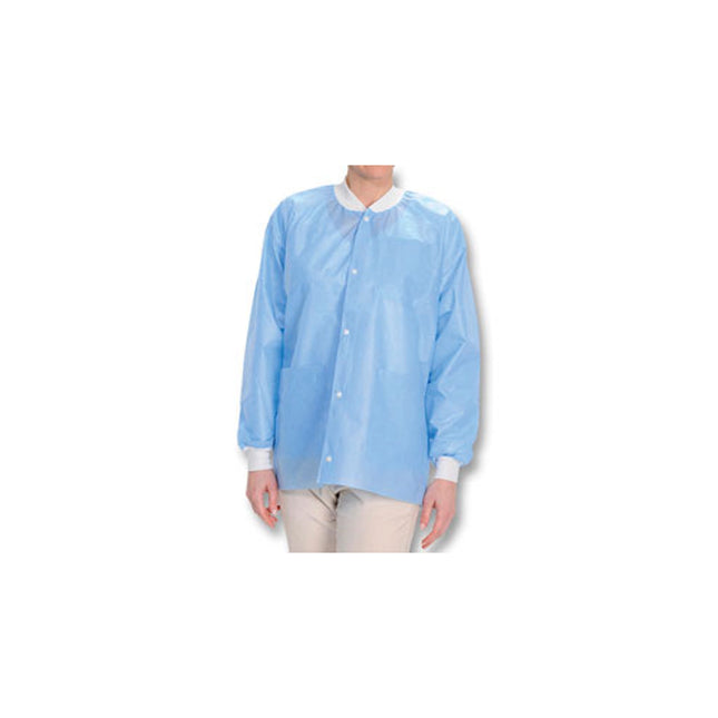 Valumax - Easy-Breathe Lab Jacket Ceil Blue Large 10/Pk