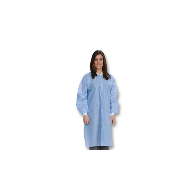 Valumax - Easy-Breathe Lab Coat Ceil Blue 10/Pk XLarge