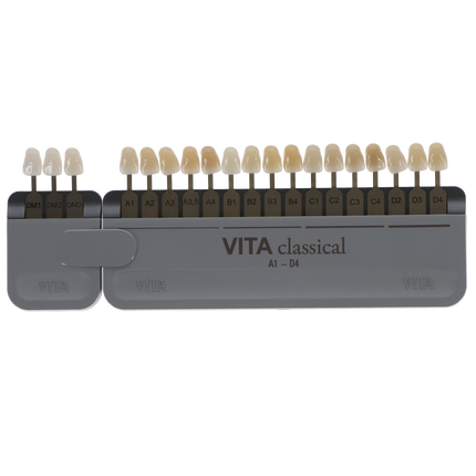 VITA Classical Shade Guide with Bleached Shades Clip. (G68-993)