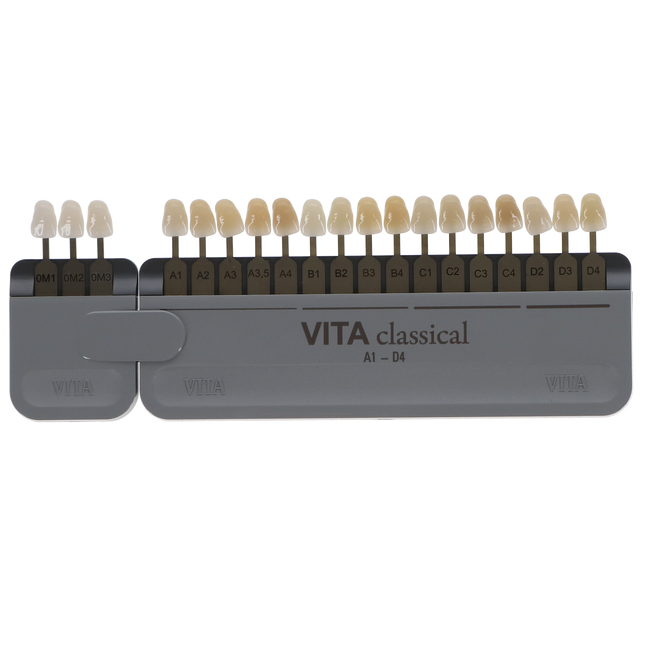 VITA Classical Shade Guide with Bleached Shades Clip. (G68-993)