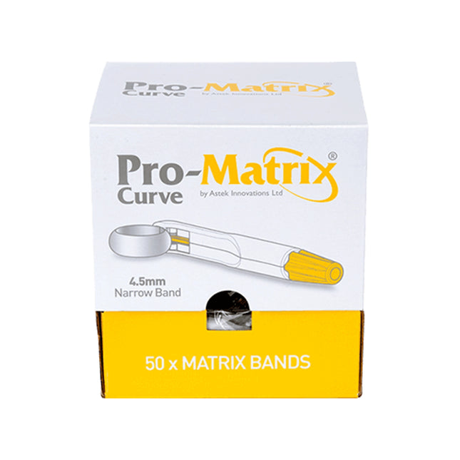 Young - Pro-Matrix Bands 4.5mm Narrow Contoured Yellow 50/Bx (Former ME-30040)