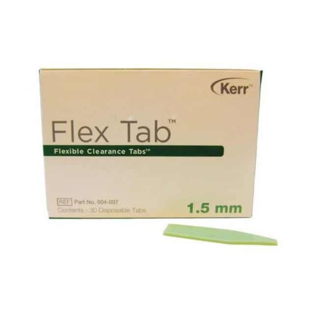 Flexible Clearance Tabs Green 1.5mm 30/Pk