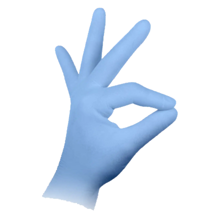 HSB?- Nitrile?Gloves, Blue, Large 100/Bx