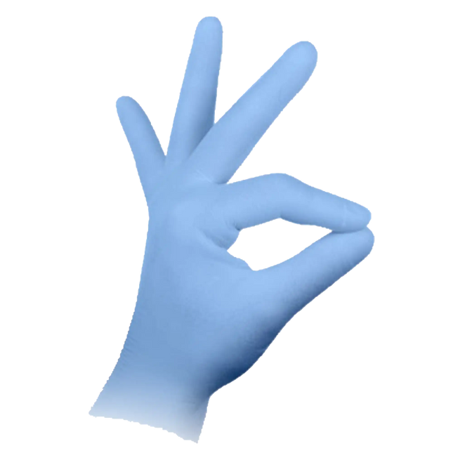 HSB?- Nitrile?Gloves, Blue, Large 100/Bx