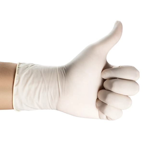HSB?- Non-Sterile Latex Examination?Gloves PF Small 100/Bx