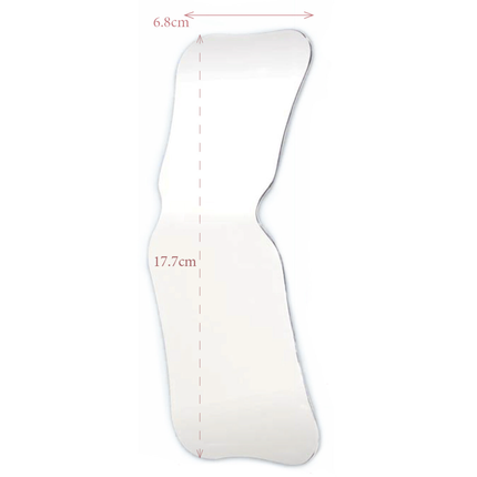 Angled Photograpy Mirrors, Single-Sided, Wide Adult/Child Occlusal  (2 2/3?x  7?x 2 4/5?), IPM-5NA