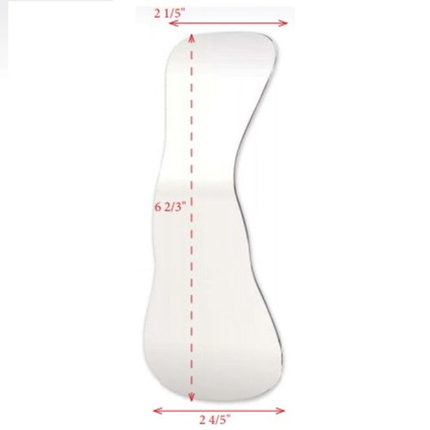 Angled Photograpy Mirrors, Single-Sided, Narrow Adult/Child Occlusal   (2 1/5?x 6 2/3?x 2 4/5?), IPM-5NB